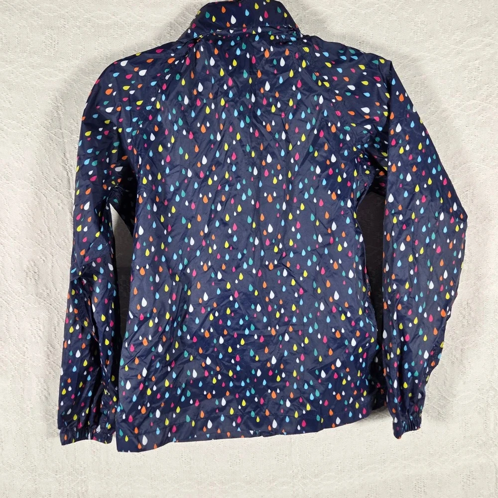 Mountain Warehouse Kids Rain Jacket Navy Multicolor Raindrop Windbreaker‎ 11-12Y